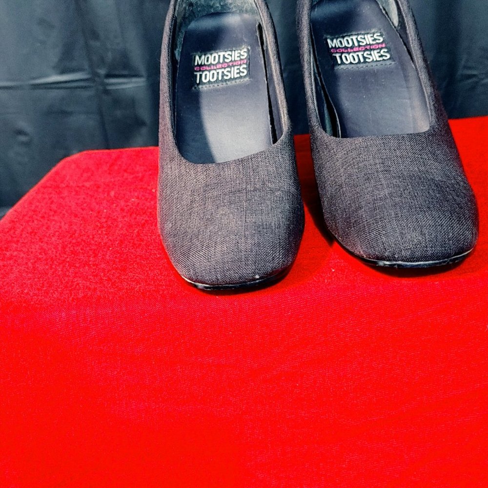 Brown belize fabric heels